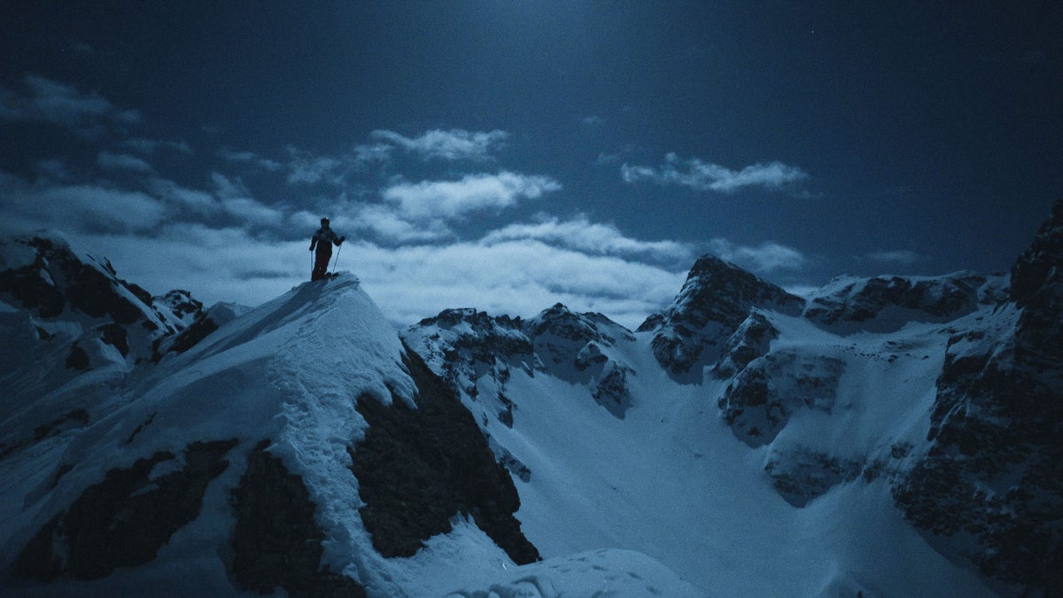 Backcountry Skiing Under the Full Moon