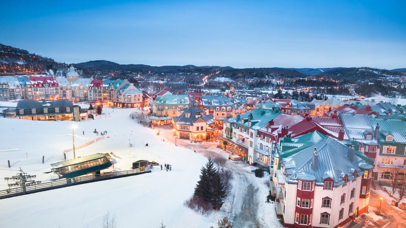 Mont Tremblant pedestrian-only village