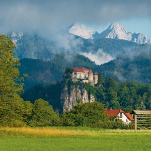 Bled Castle, perched high above Bled, is the end point of stage four. The castle is the oldest in Slovenia, and written texts date it to at least the 11th century.