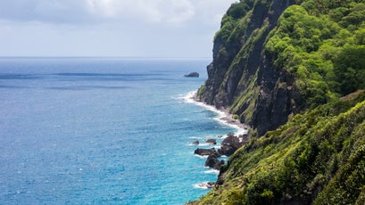 A view of the Dominica coastline from the Waitukubuli National Trail
