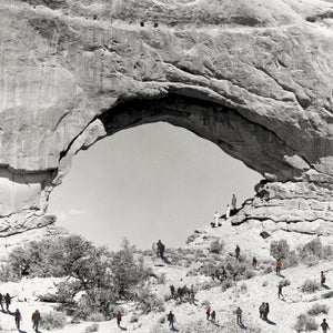 North Window at Arches. Original photo is circa 1930.