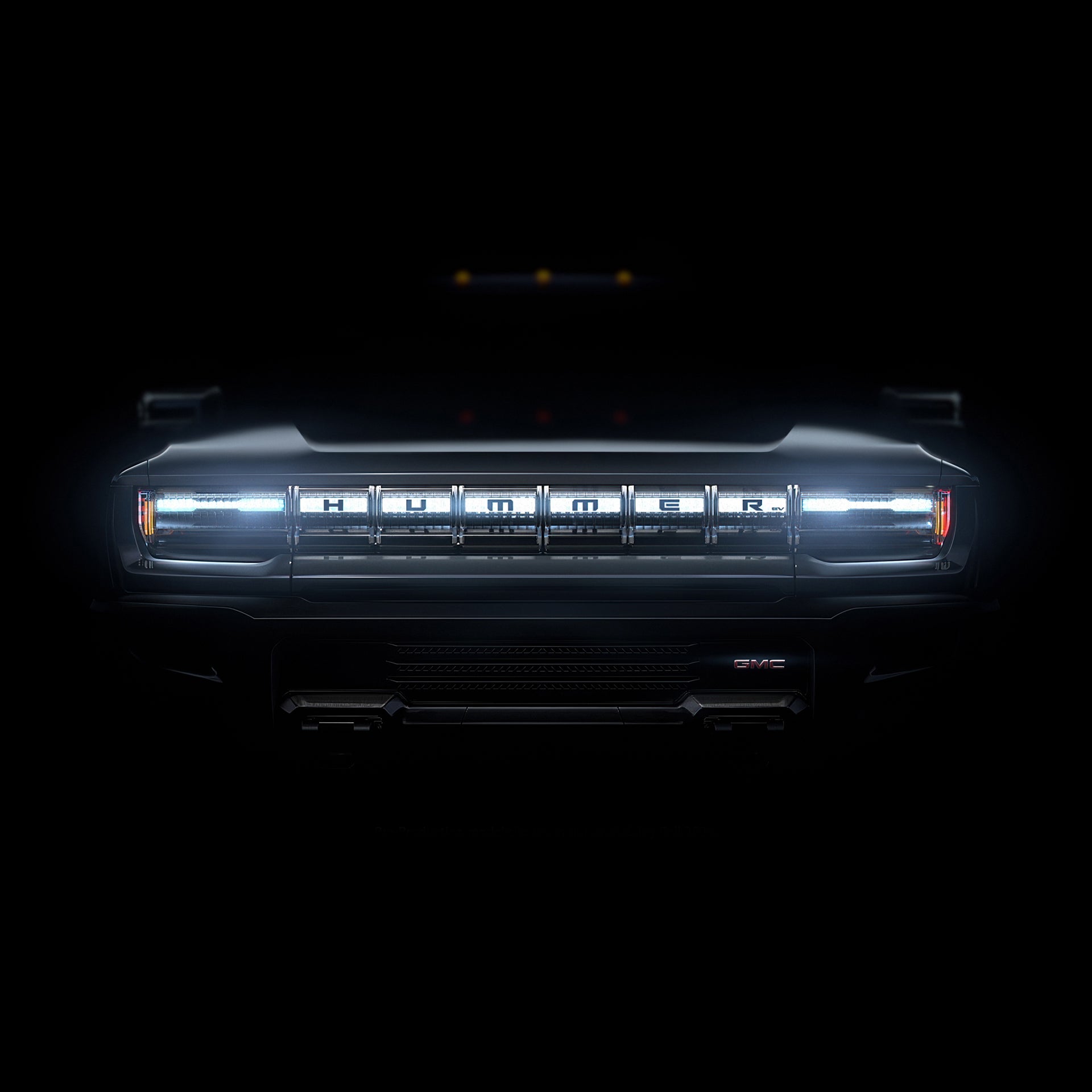 This is the only image of the GMC Hummer EV currently being released.