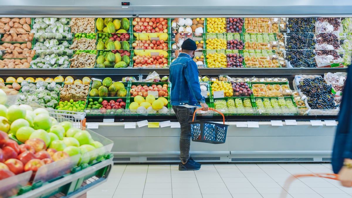 supermarket fruit aisle