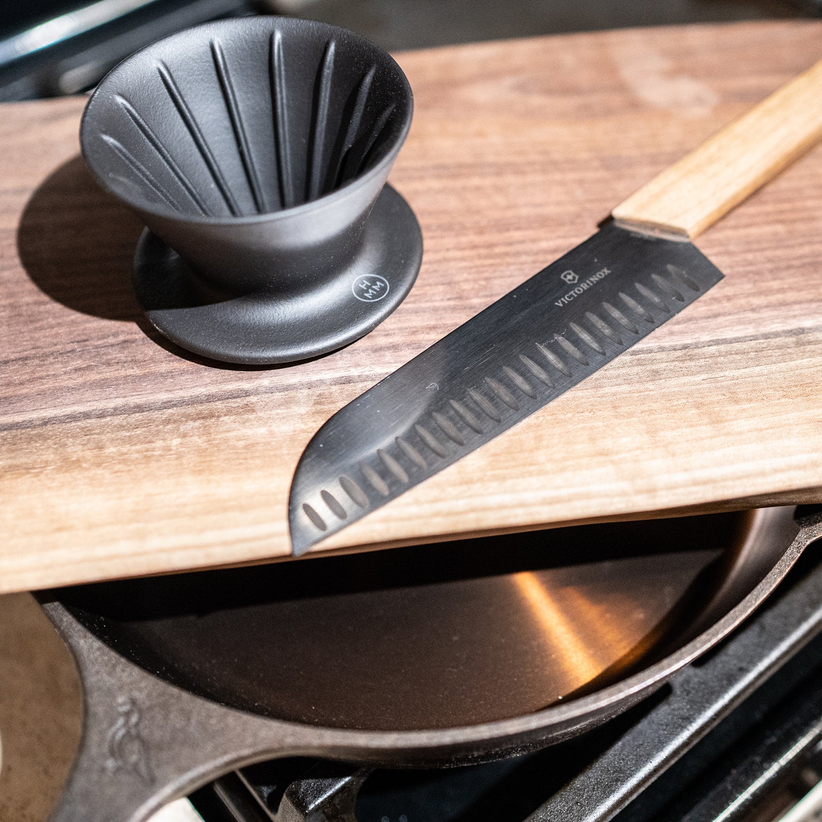 Balancing Butter Knife Stands On Its Handle To Keep From Dirtying