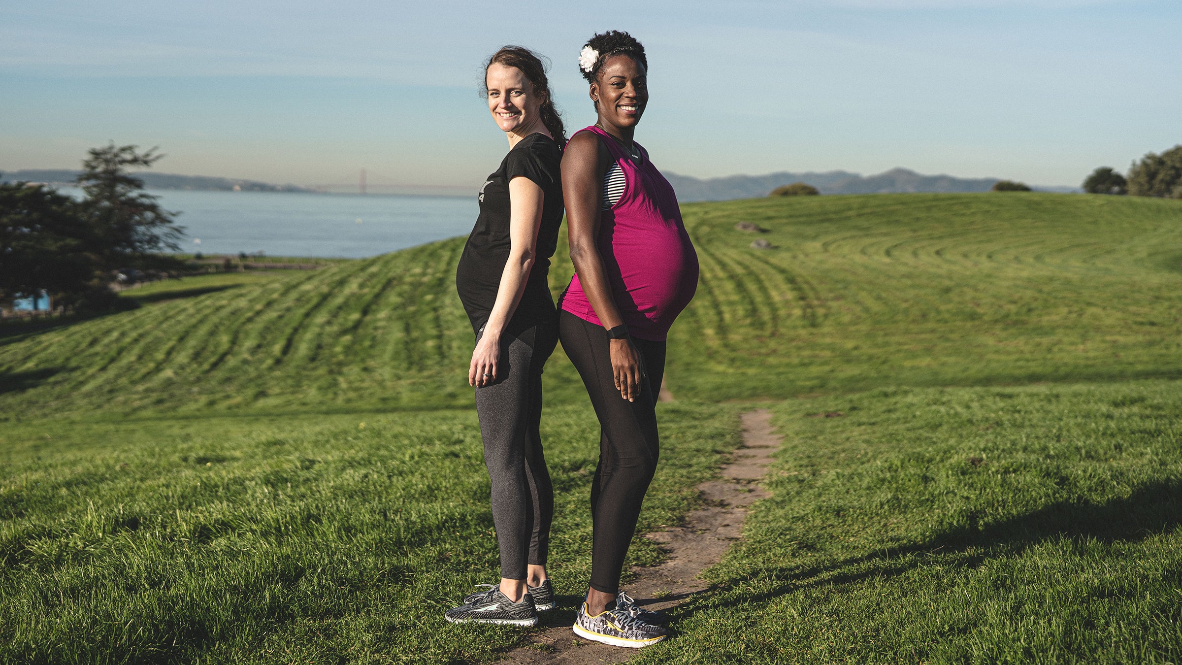 Alysia Montaño (right) is a U.S. national champion and an Olympian in the 800 meters, and Tina Muir is a 2:36 marathoner and host of the podcast Running for Real.