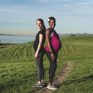 Alysia Montaño (right) is a U.S. national champion and an Olympian in the 800 meters, and Tina Muir is a 2:36 marathoner and host of the podcast Running for Real.