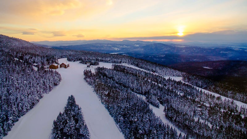 Sunset over Saddleback Mountain