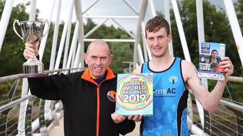 Tommy and Eoin completed the 7th Deep RiverRock Belfast City Half Marathon on Sunday 22nd September 2019, just missing out on a world record.