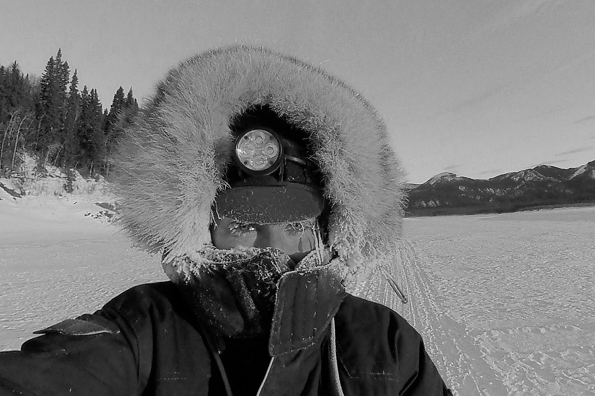 Blair Braverman doing her day job: mushing