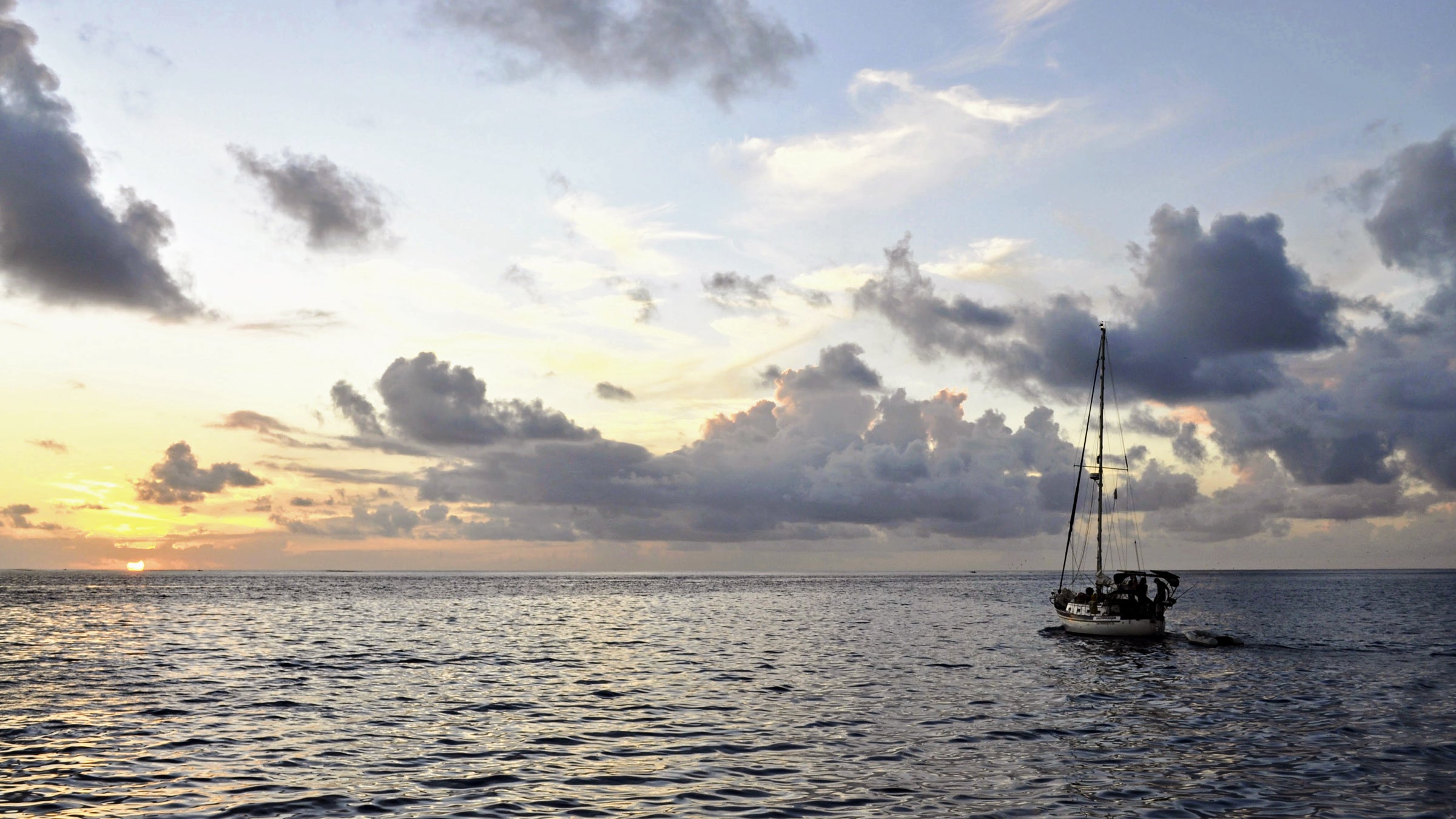 The <i>Saltbreaker</i> heading out to sea