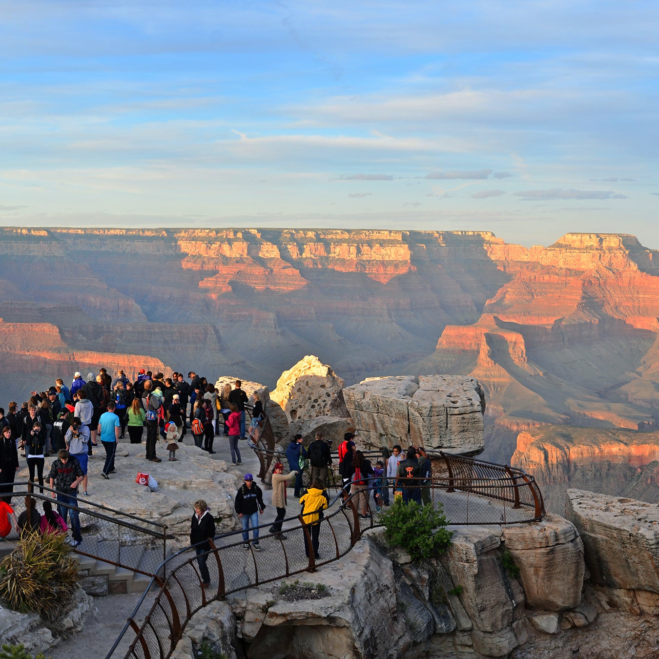 Sunset at Mather Point in 2011.