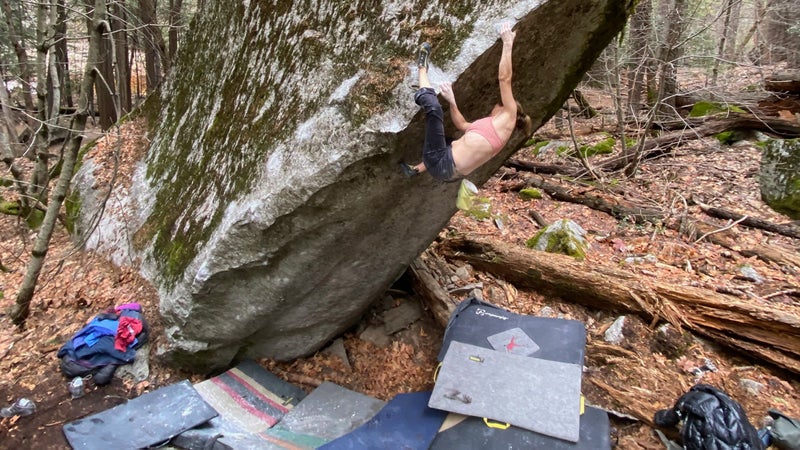 Beth Climbing