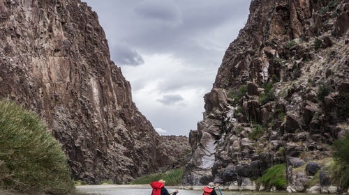 Canoeing Dark Canyon