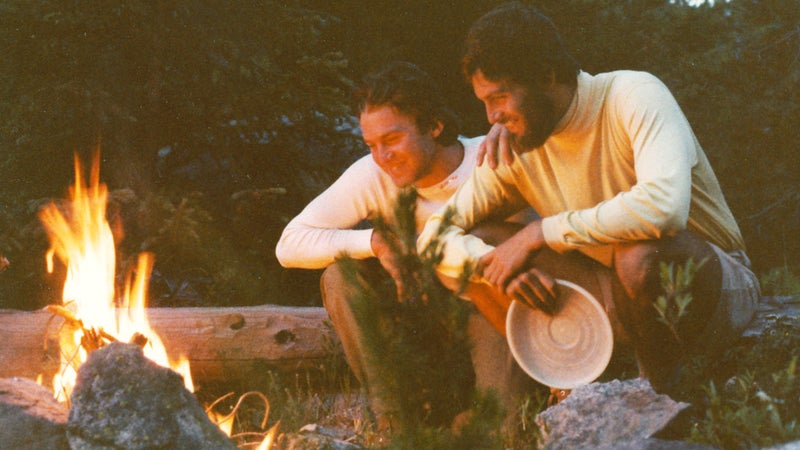 Don (left) and Steve on a backpacking trip in Maroon Bells, Colorado, in 1980