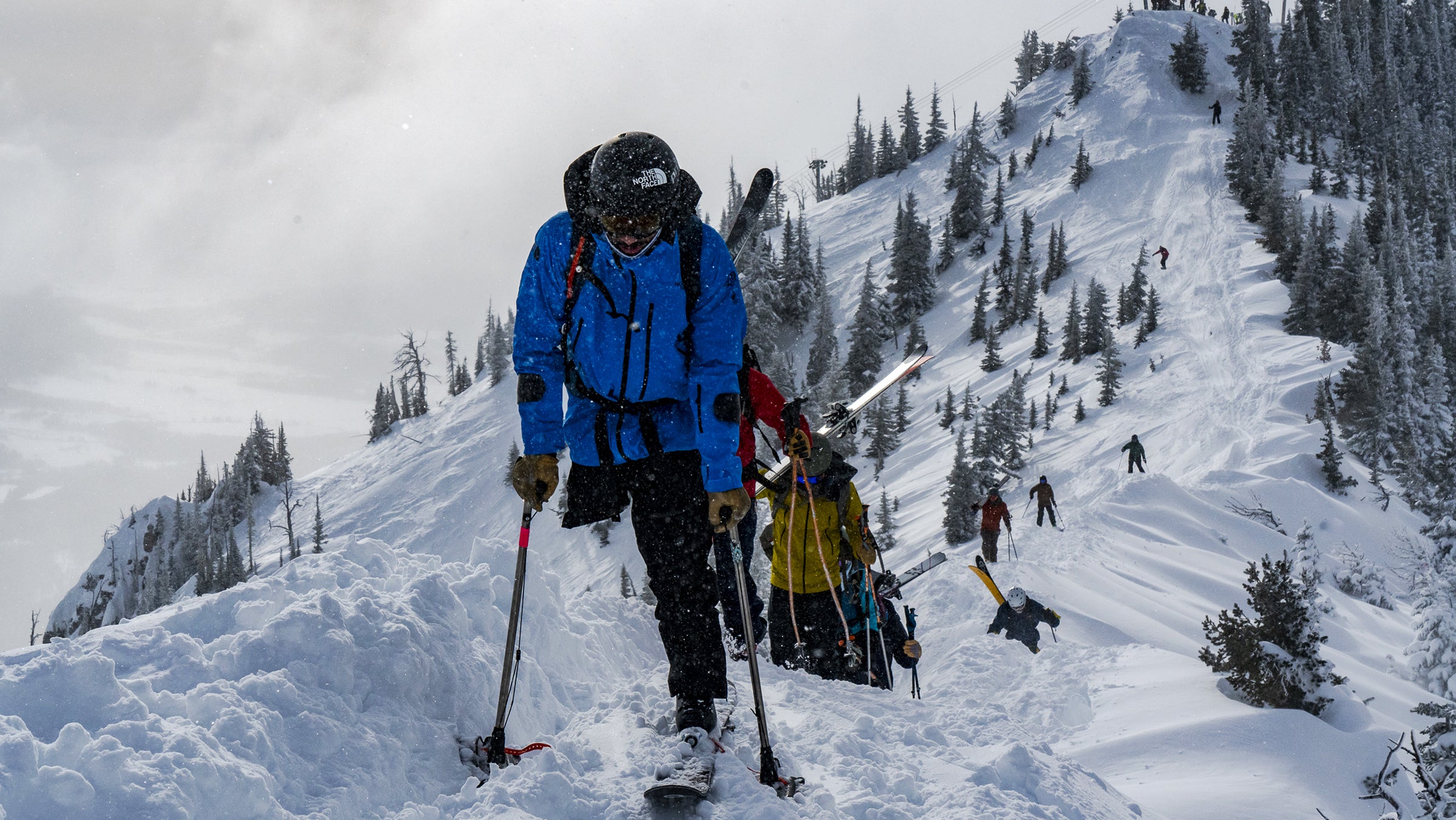 Vasu Sojitra skiing at Bridger Bowl Montana