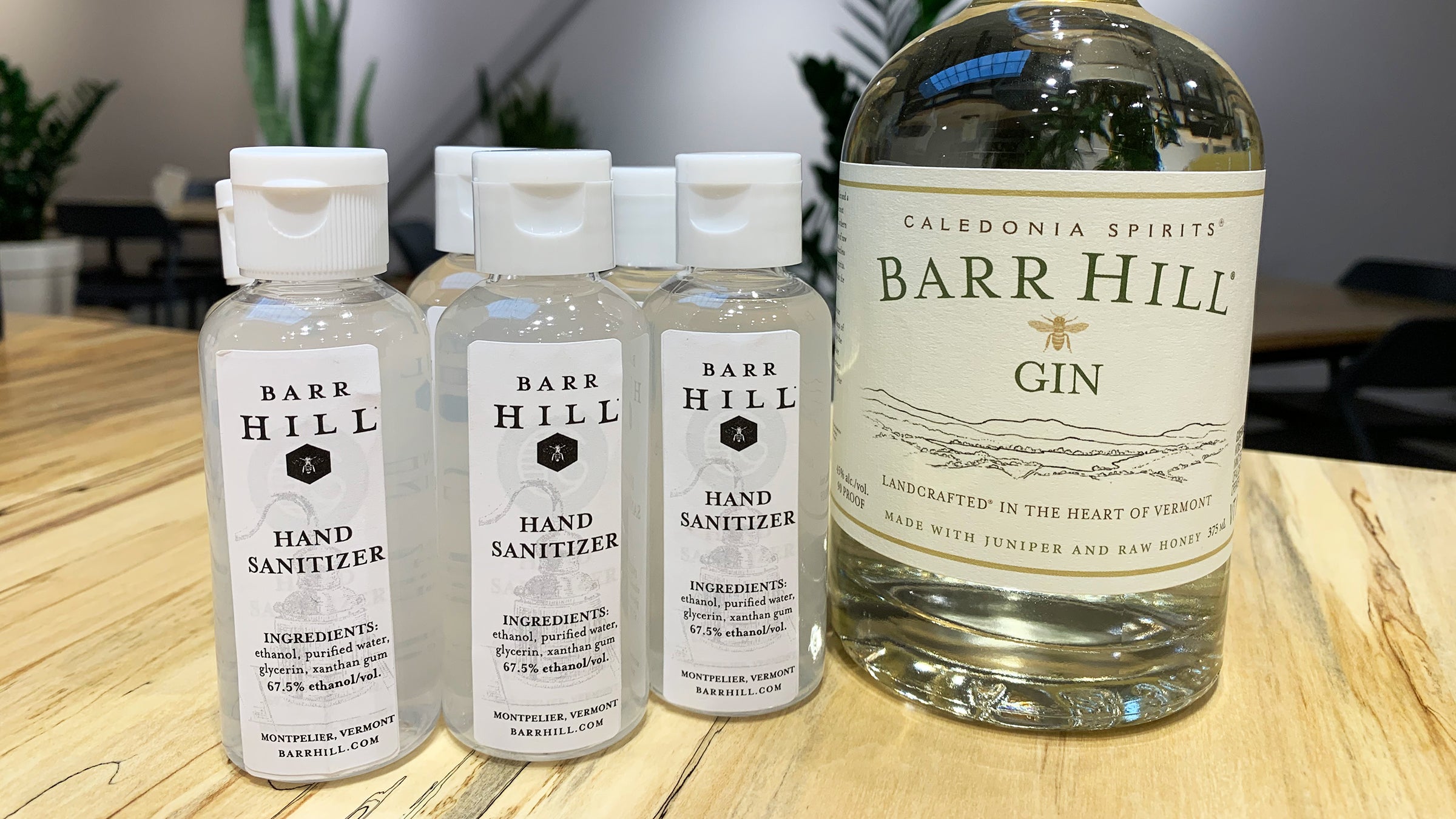 Caledonia Spirits, maker of Bar Hill Gin, has set a goal of making 20,000 gallons of hand sanitizer for Vermont-based health care and community organizations.