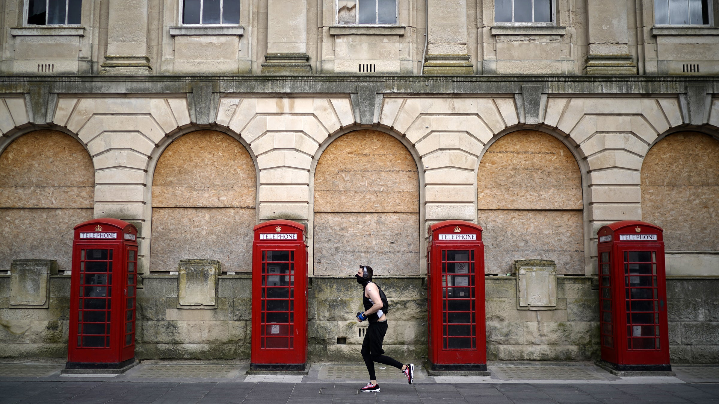 Blackpool's Deserted Golden Mile During Coronavirus Outbreak