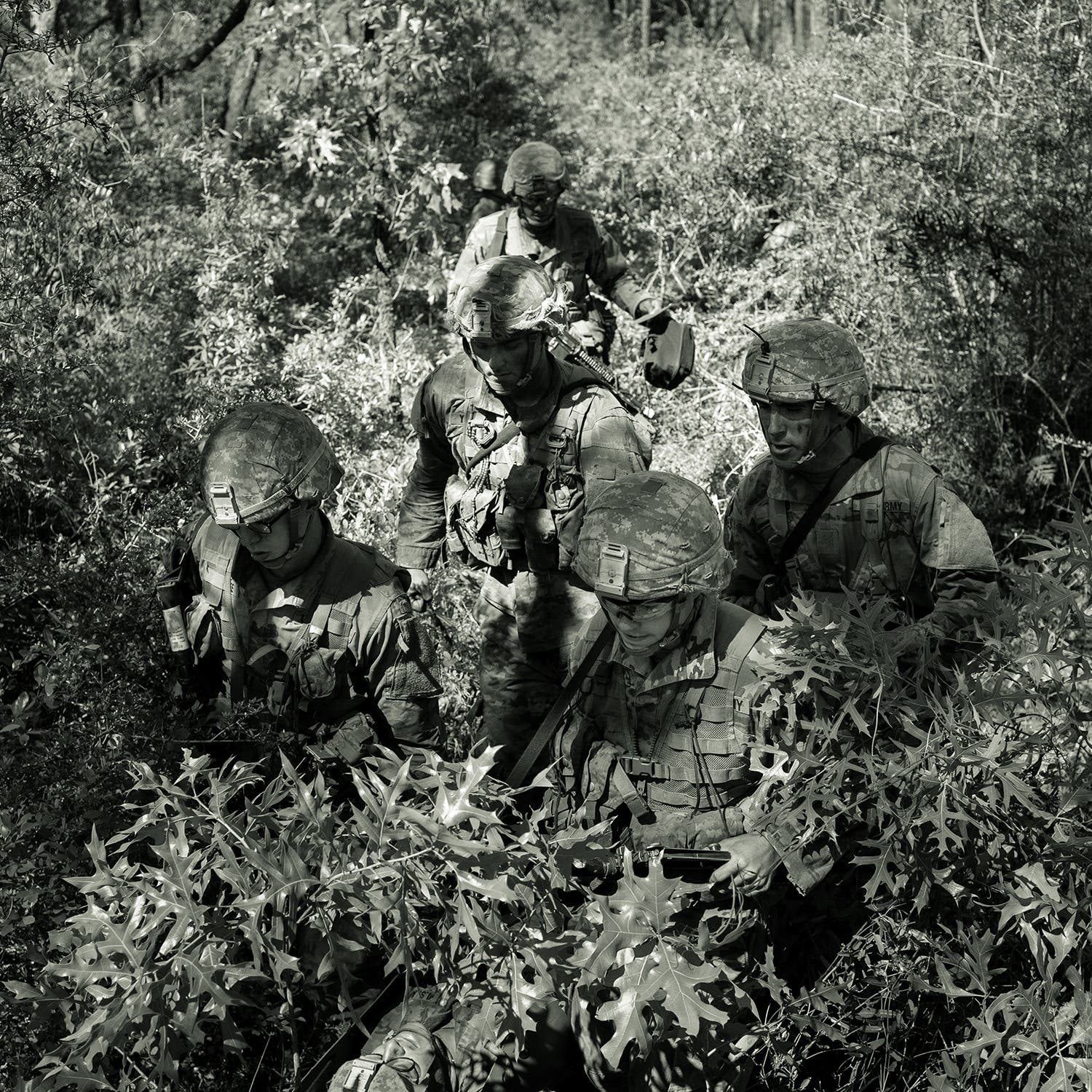 Army Ranger students evacuate a casualty during a training exercise.
