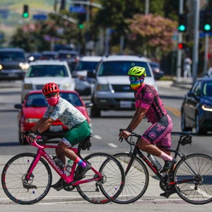 Coronavirus COVID-19 Face Mask Cesar E. Chavez Blvd. and Soto St.