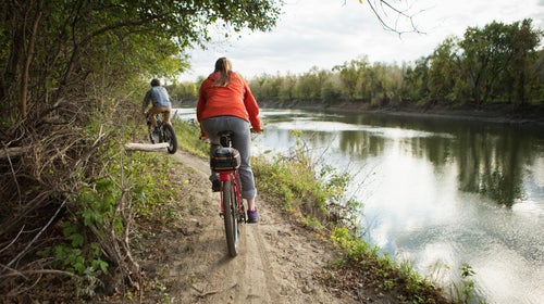 Mountain Biking In The Woods