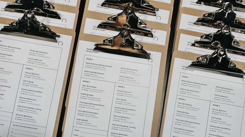 The event featured product samples from various direct-to-consumer brands that guests could test and then rate on scale of one to ten.