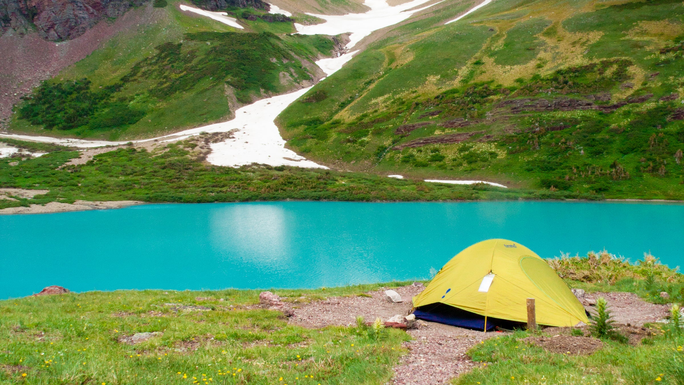 A campsite in Glacier National Park. 