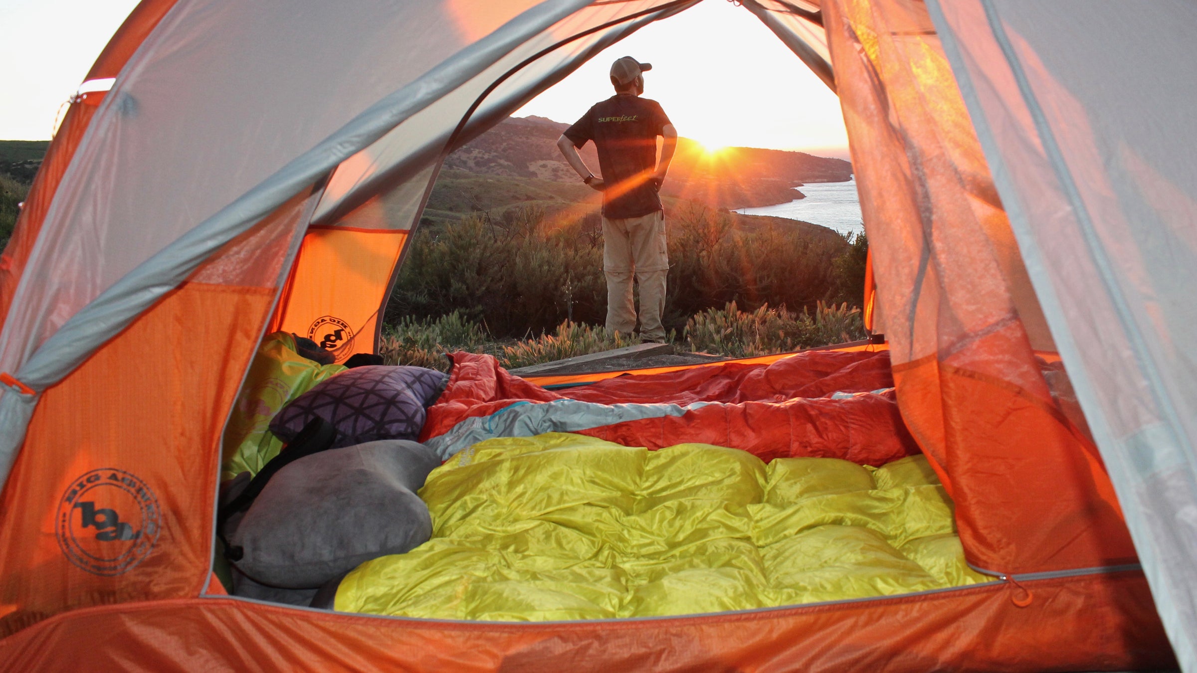 Thru clearance hike tent