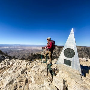 The summit of Guadalupe Peak