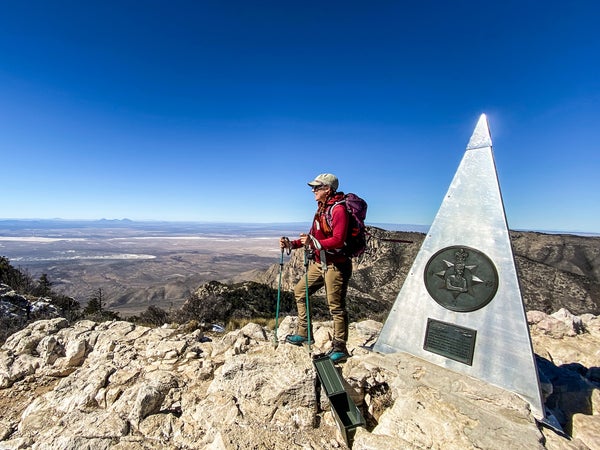The summit of Guadalupe Peak