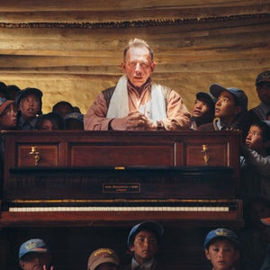 A film-still from Piano to Zanskar