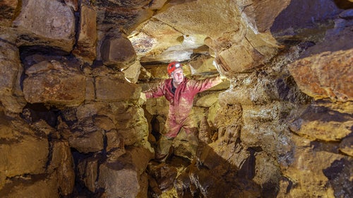 John Ackerman in Ackerman’s Cave