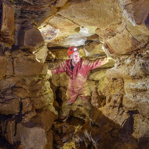 John Ackerman in Ackerman’s Cave