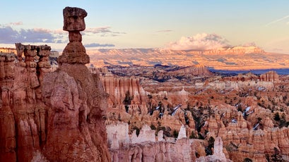 Thor's Hammer at sunset.