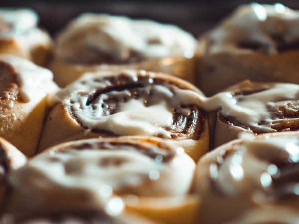 When I eat a warm, buttery cinnamon bun from Heidi Schaffer’s recipe file next to an open window, I can almost hear the swish of skins.