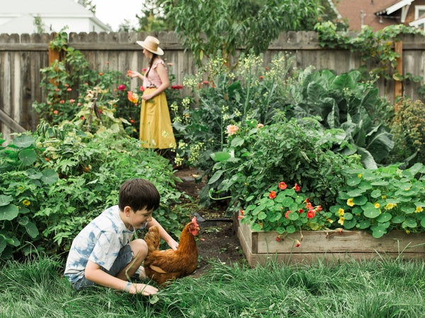 Working In The Garden