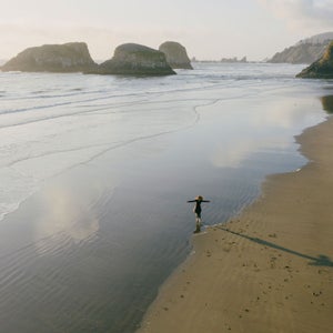 Dancing on the beach alone: just one of the ways people are getting through this quarantine.