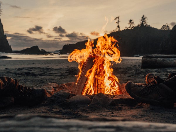 The best parts of beach camping are the sounds of crashing waves lulling you to sleep and morning strolls along the shoreline at low tide.