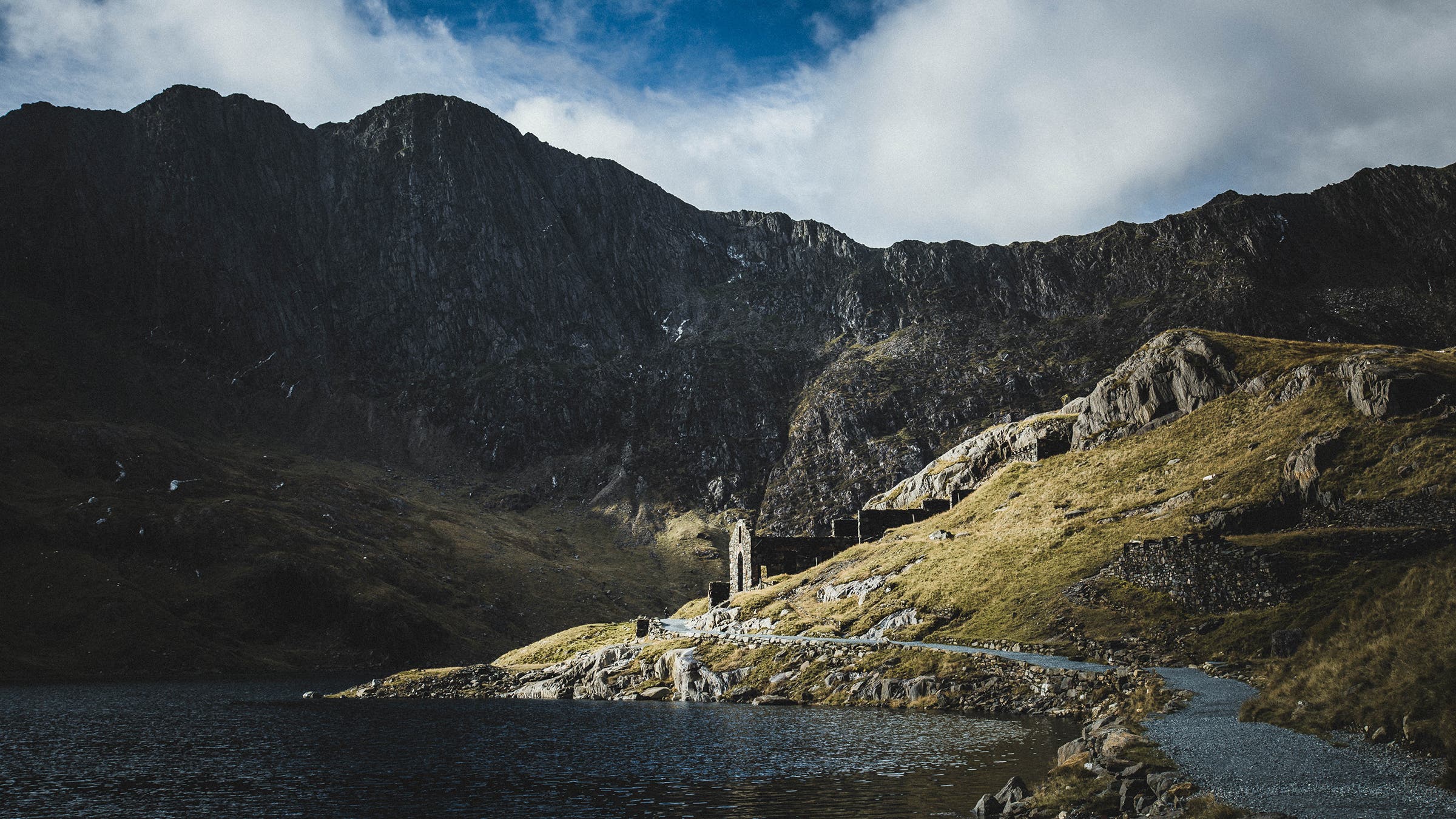 The copper mine at Llyn Llydaw, within the Snowdon Horseshoe