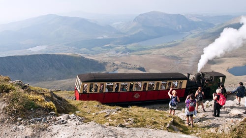 Steam train, Snowdon mountain, Wales! UK