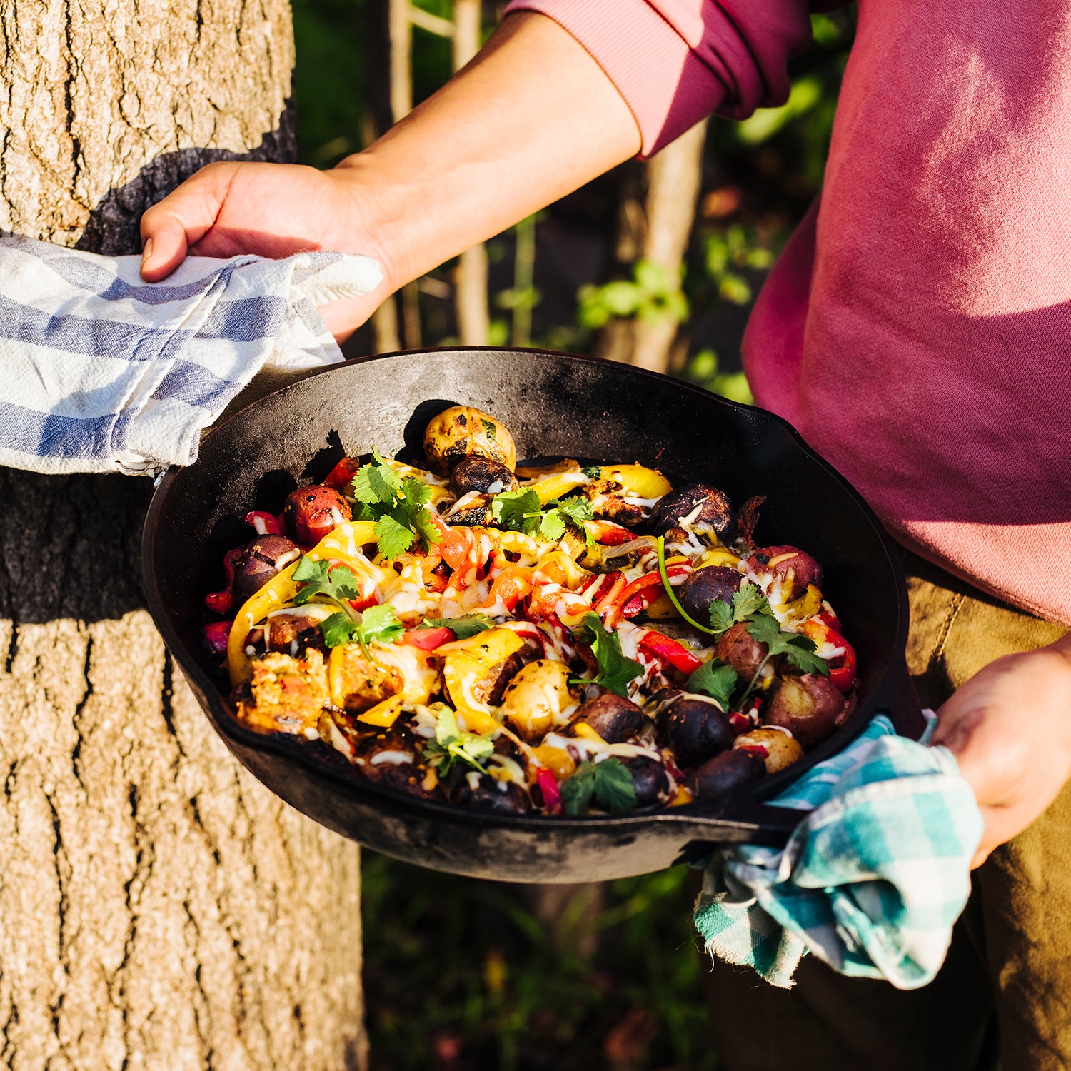 Campfire Egg in a Ladle