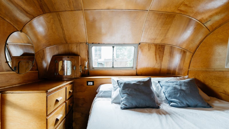 Caravan Interior's Bed