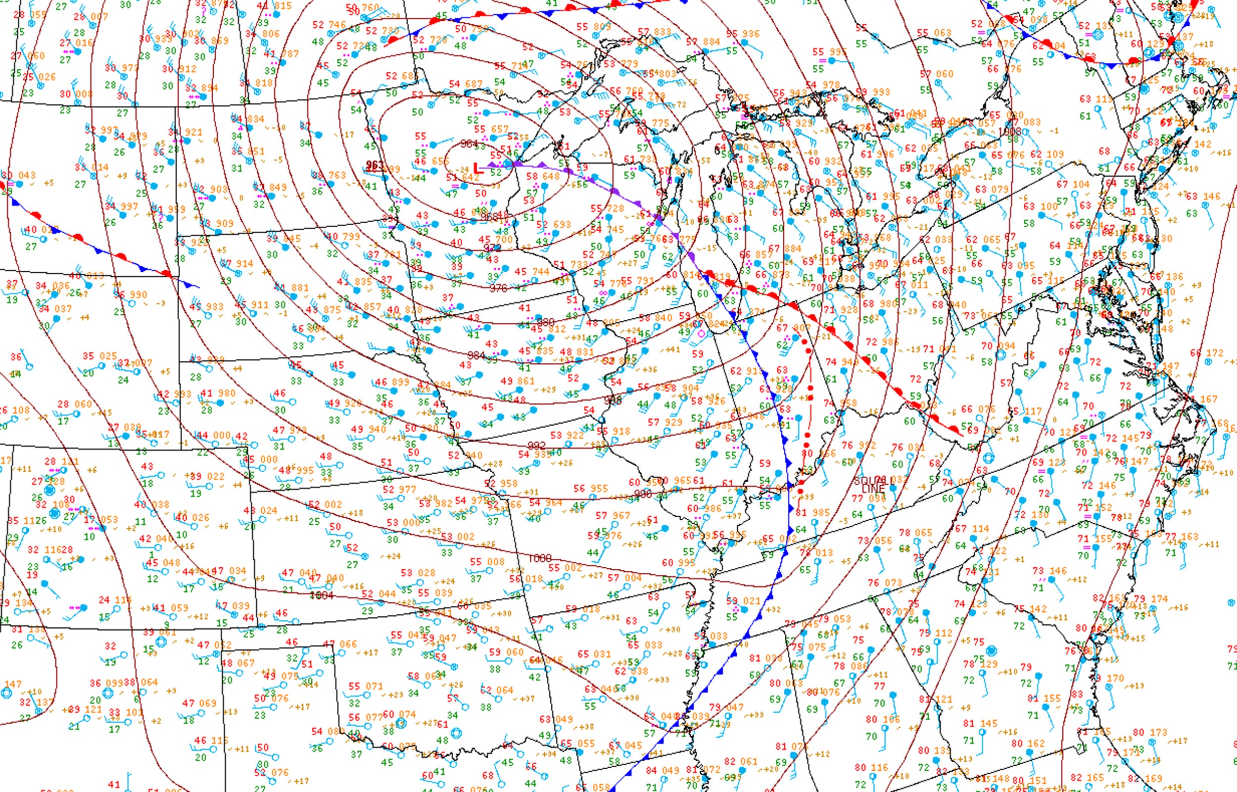 The strongest low-pressure system ever recorded in Minnesota happened on October 27, 2011.