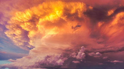 sky with clouds, how to read wind barbs
