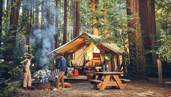 glamping in the california redwoods near big sur at ventana resort