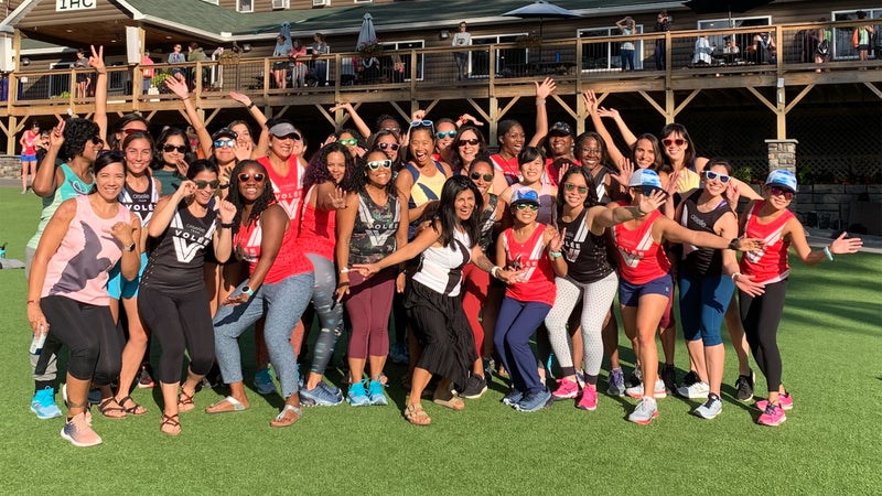 A group of Vol茅e women of color at Big Birdcamp