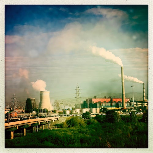 Coal-fired power plants in Ulaanbaatar, Mongolia, September 2019