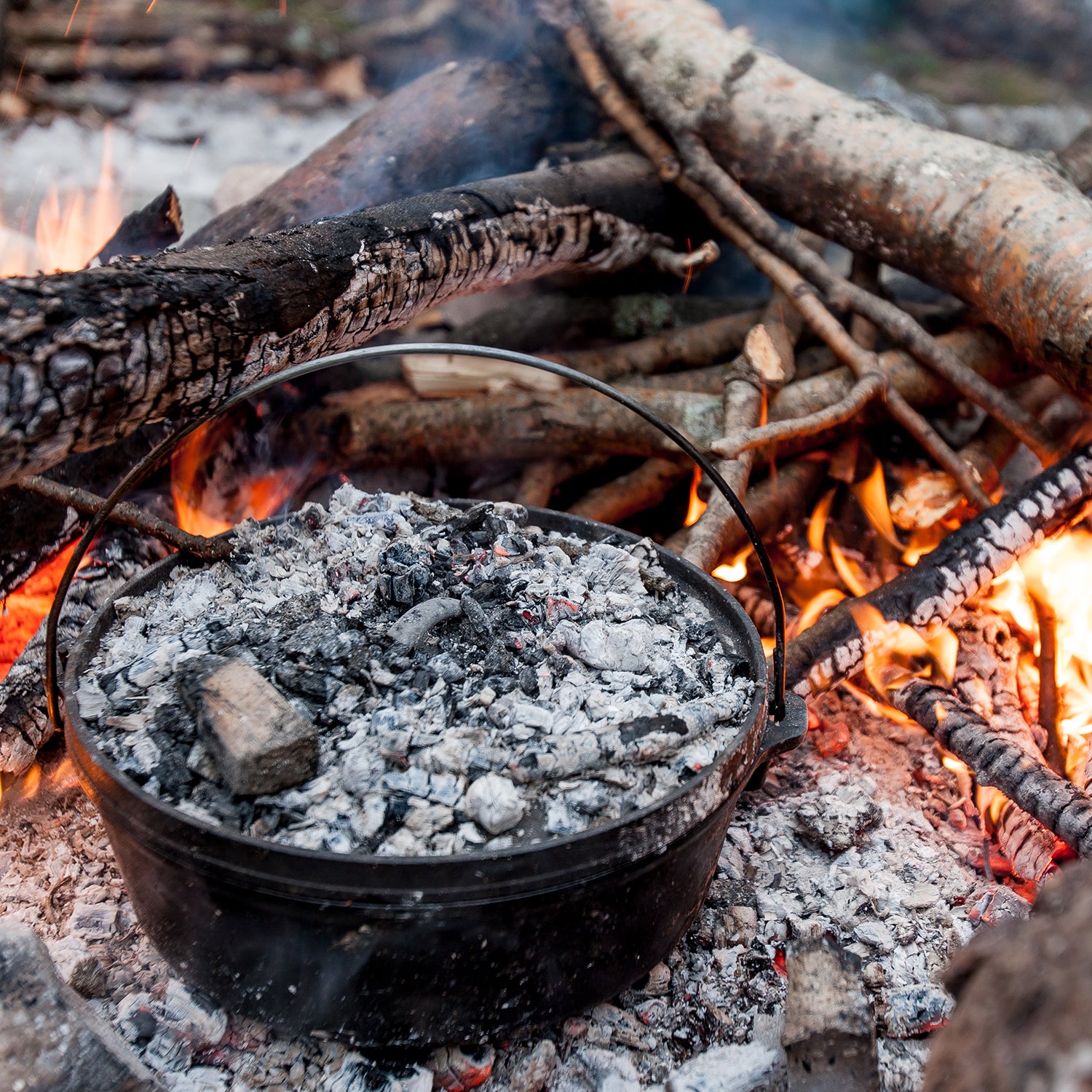 How to Use a Camping Dutch Oven Over an Open Fire