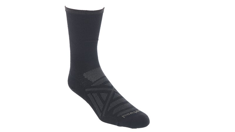 The pattern on the top is composed of mesh ventilation panels. These help keep your feet cooler and drier than wool alone could.