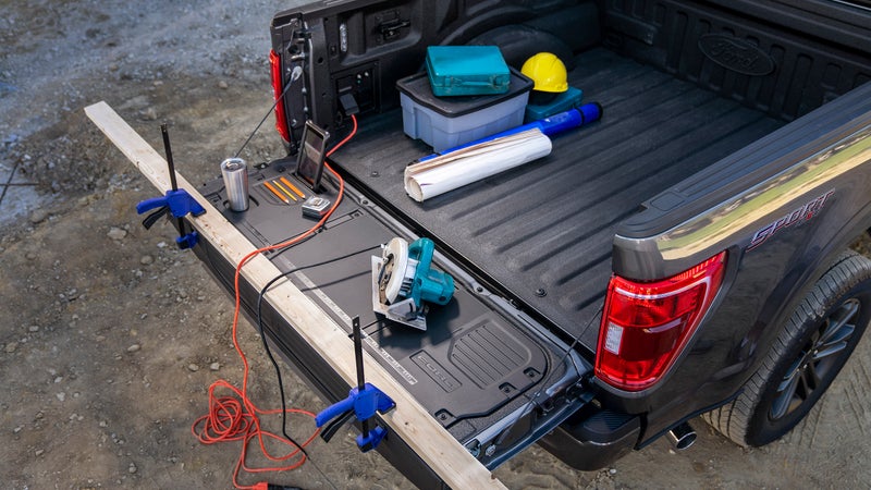 Finally, a tailgate that's actually a good work table.