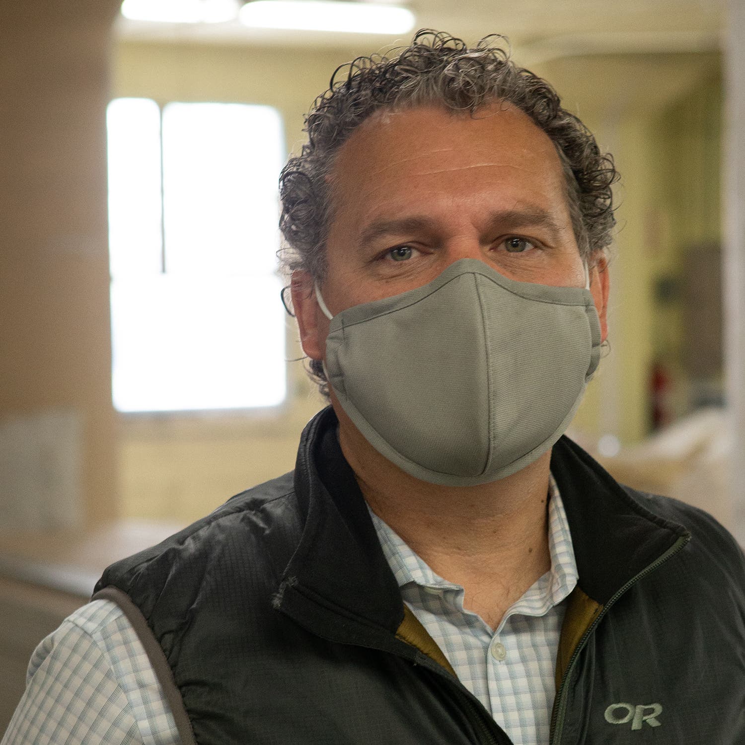 man wearing a face mask